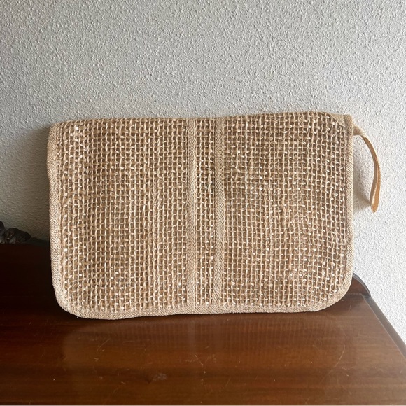jute clutch bag - Picture 2 of 12